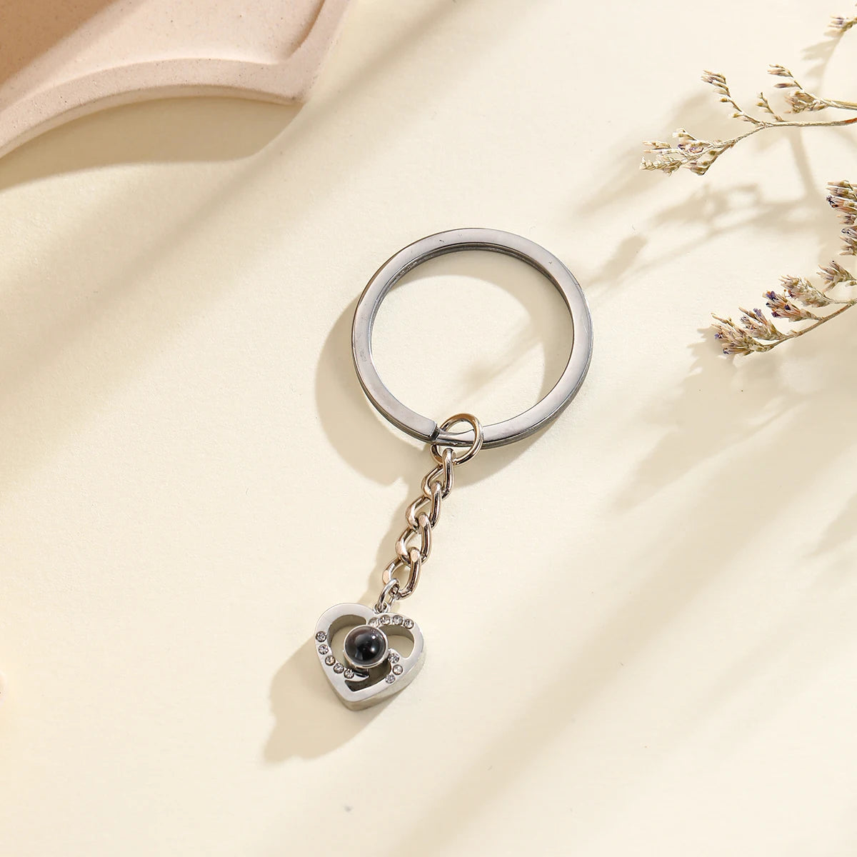 Customized Photo Projection Cross Keychain