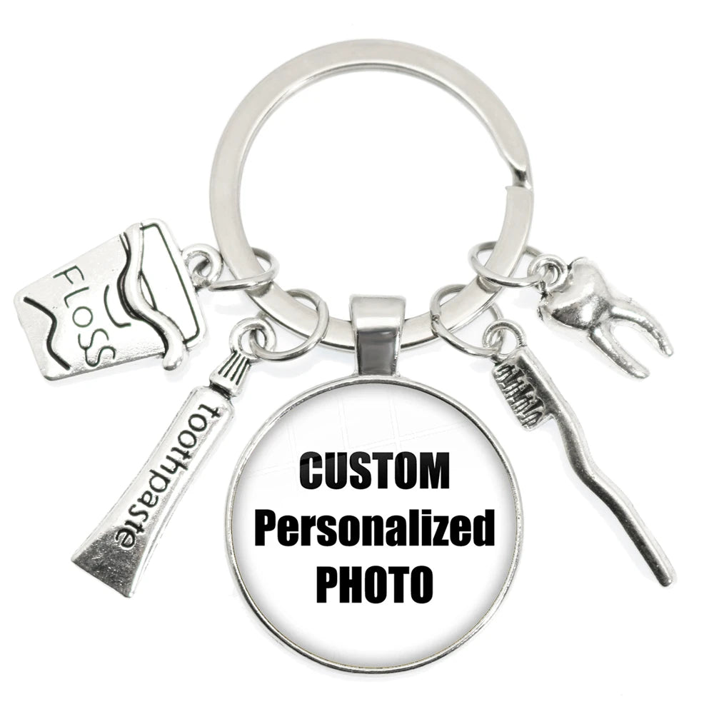 Personalized Photo Keychain – Custom Family Picture Gift for Parents & Loved Ones