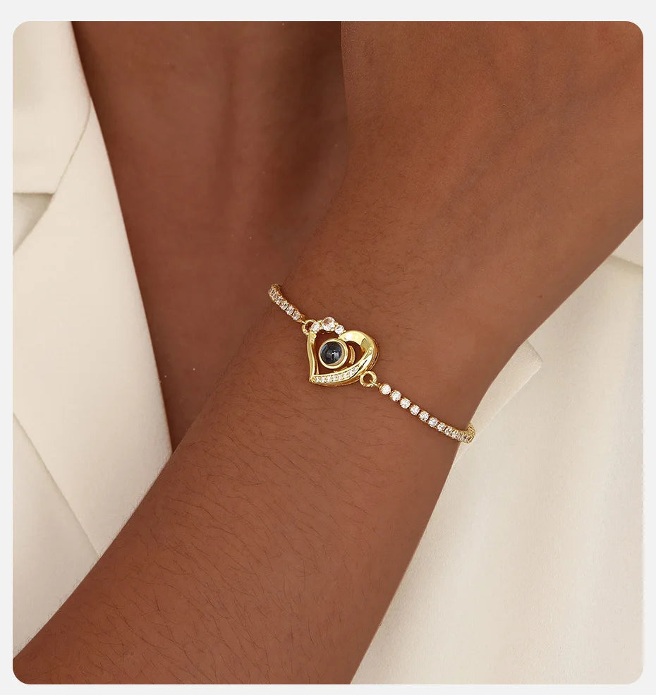 Vnox Custom Photo Projection Bracelet