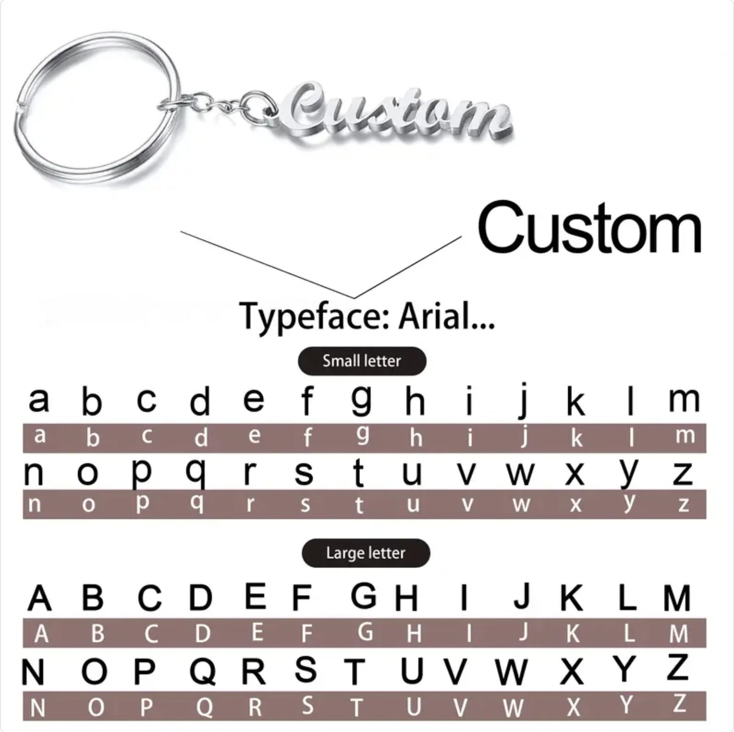Custom Stainless Steel Name Tag Keychain – Personalized Key Ring