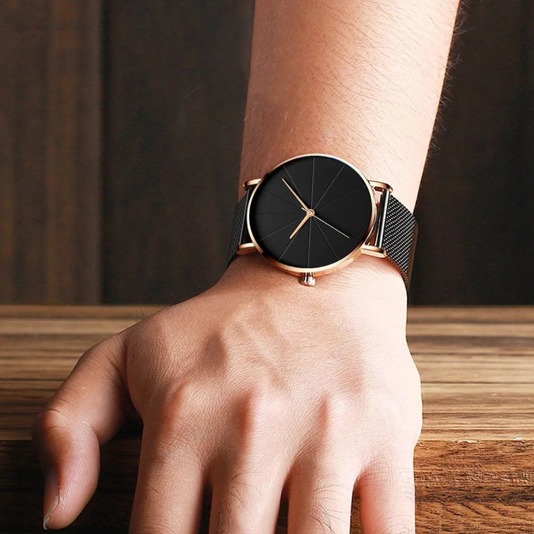 4-Piece Men’s Quartz Watch & Bracelet Set