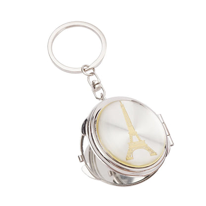12Pcs Quinceañera Themed Compact Mirror Keychain Set
