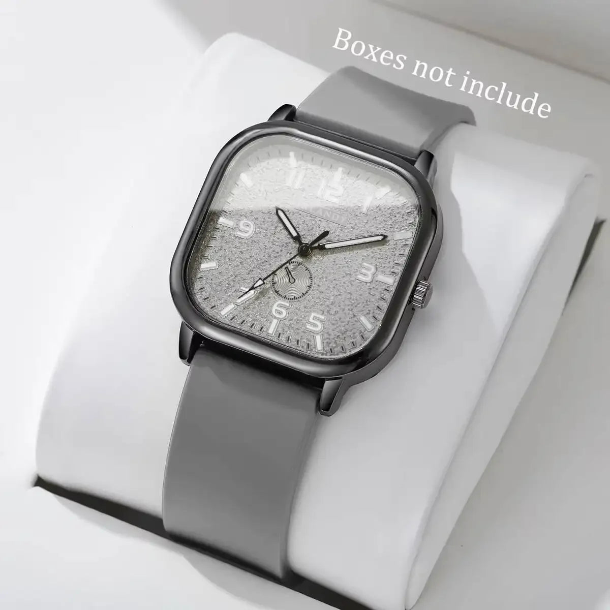 Fashion Square Silicone Strap Quartz Watch