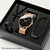 4-Piece Men’s Quartz Watch & Bracelet Set
