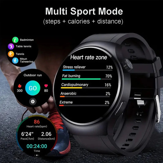 Men’s Smartwatch with Heart Rate & Blood Oxygen Monitor