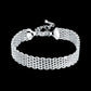 Fine 925 Sterling Silver Solid Chain Bracelet