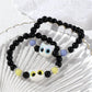 Fashion Luminous Beads Couple Bracelets with Glow-In-The-Dark Cat Charm