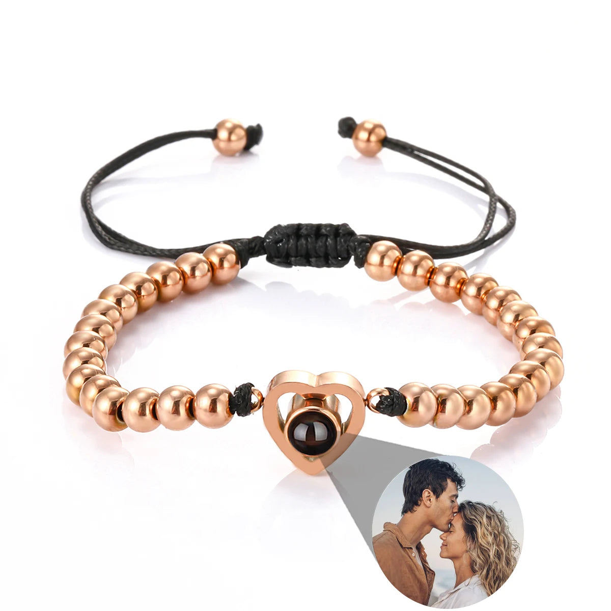 New Infinity Memory Photo Projection Bracelet – Custom Picture Keepsake for Loved Ones