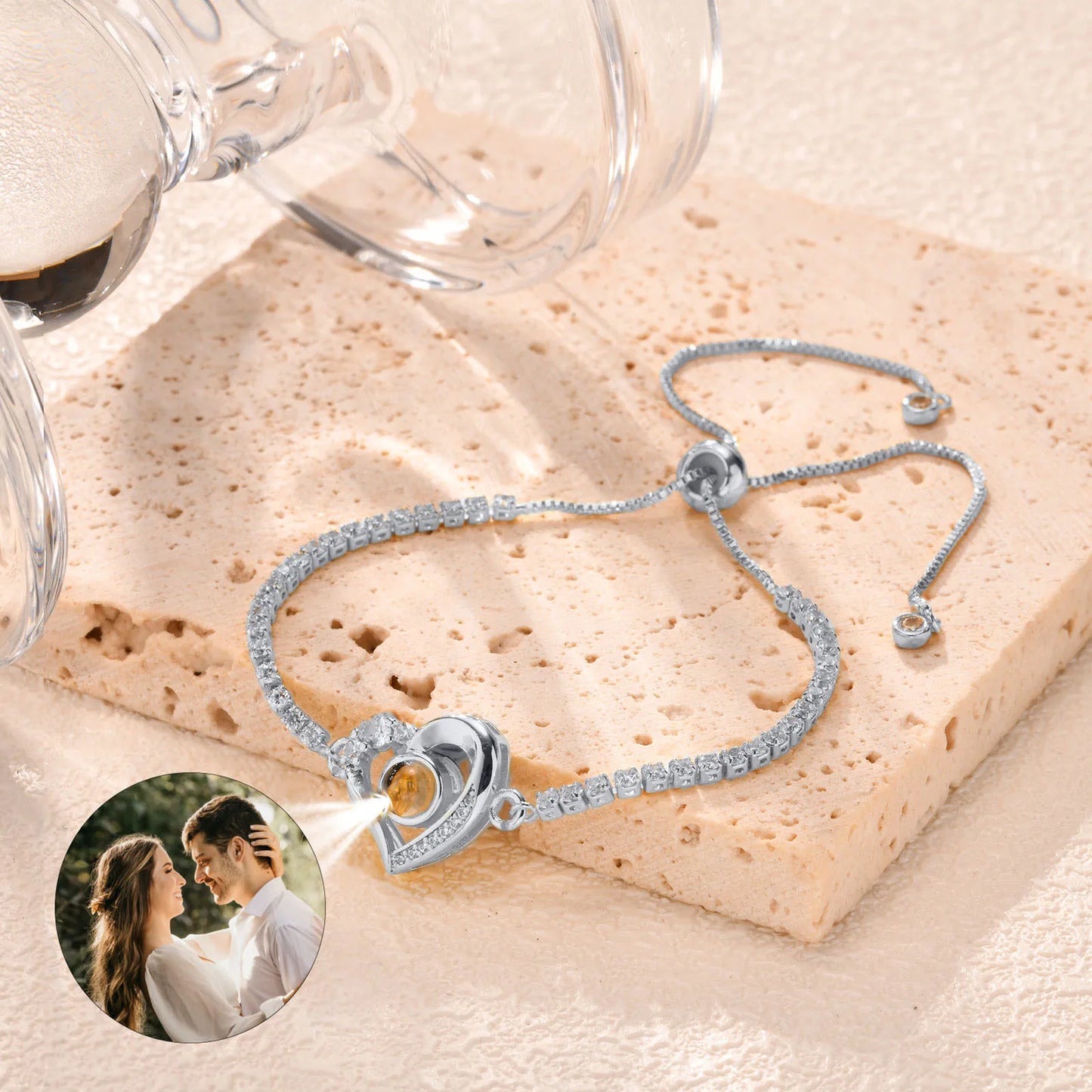 Vnox Custom Photo Projection Bracelet