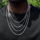 3mm Stainless Steel Figaro Chain Necklace