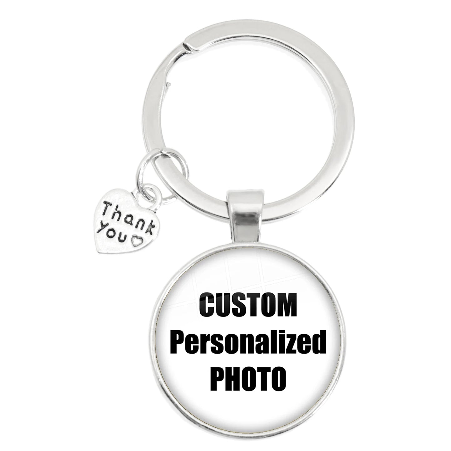 Personalized Photo Keychain – Custom Family Picture Gift for Parents & Loved Ones