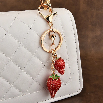 Cute Strawberry Keychain