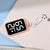 LED Digital Keychain Pocket Watch