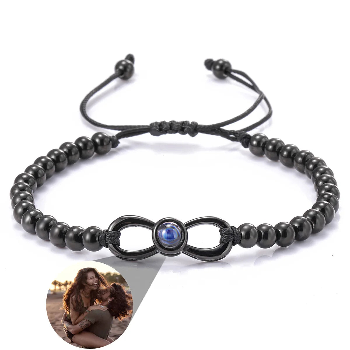 New Infinity Memory Photo Projection Bracelet – Custom Picture Keepsake for Loved Ones
