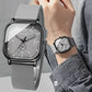 Fashion Square Silicone Strap Quartz Watch