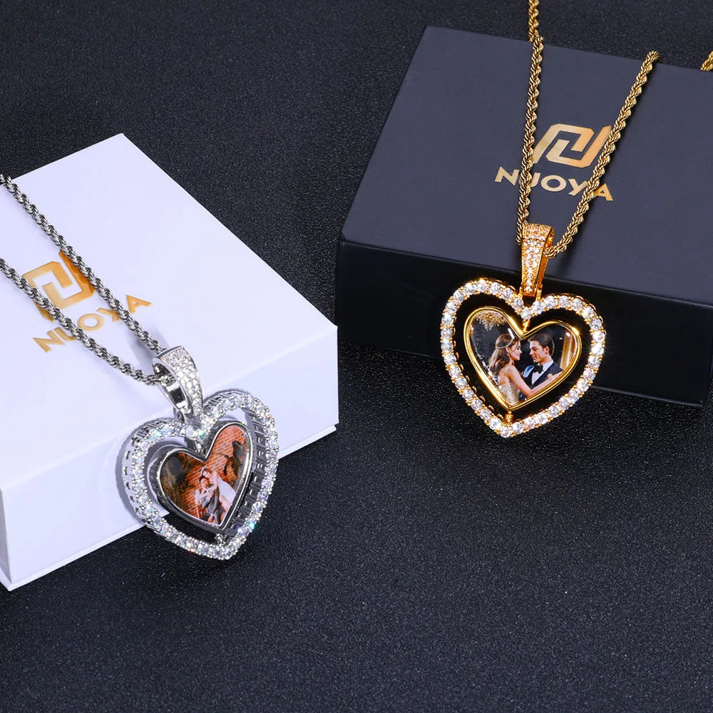 Heart Picture Pendant Necklace