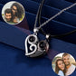 Heart Necklace Photo Personalized Picture Pendant Couple