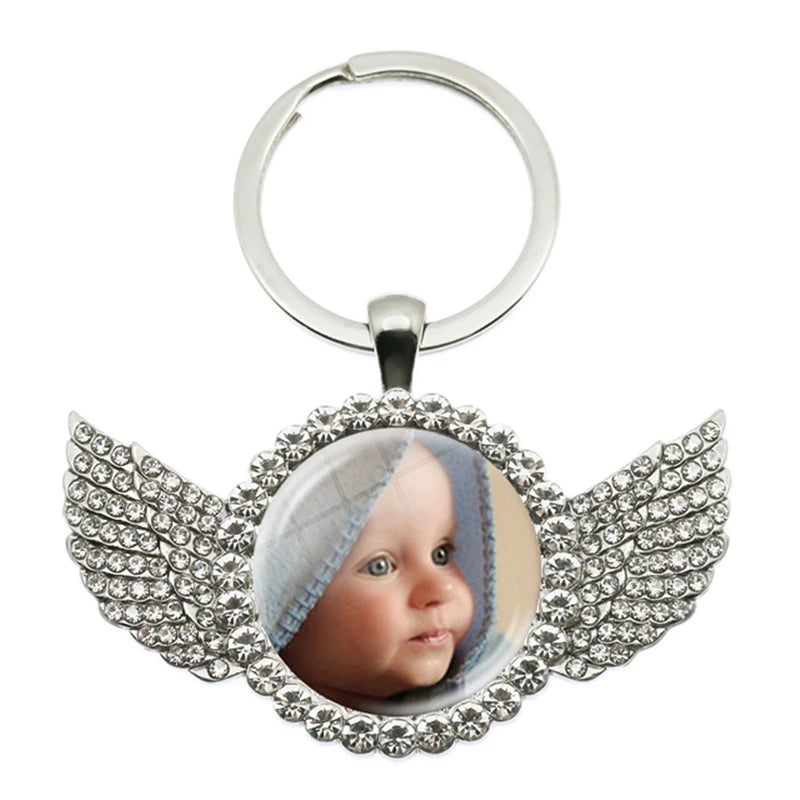 Personalized Photo Keychain – Custom Family Picture Gift for Parents & Loved Ones