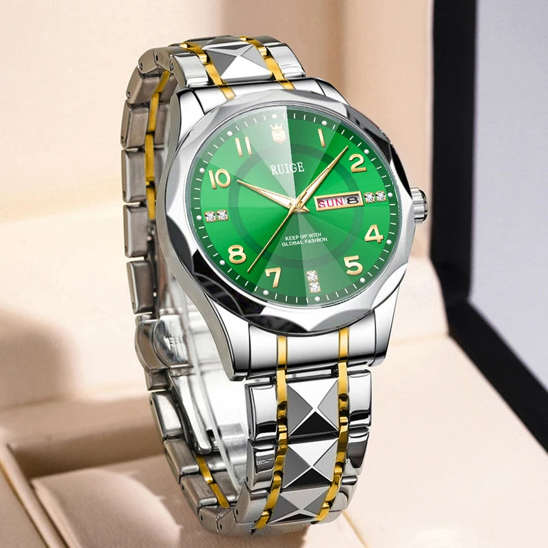 RUIGE Sunday Calendar Quartz Watch