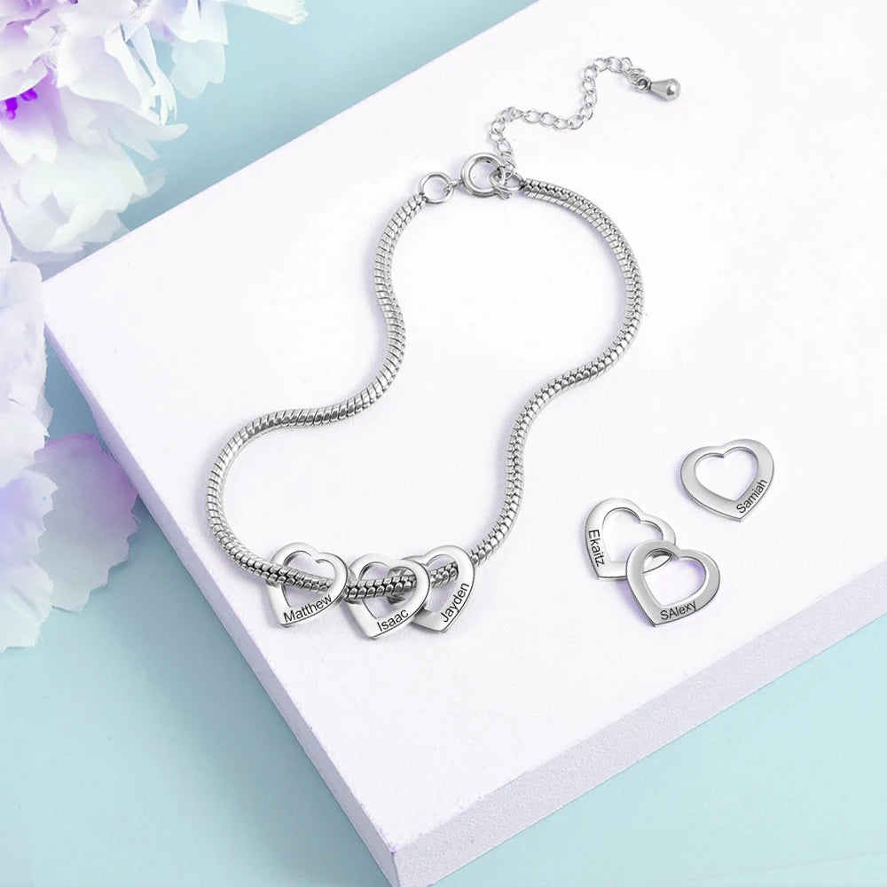 PolishedPlus Personalized Family Name Bracelet & Anklet