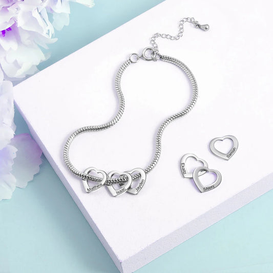 PolishedPlus Personalized Family Name Bracelet & Anklet