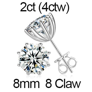 Moissanite Skeleton Cross Earrings