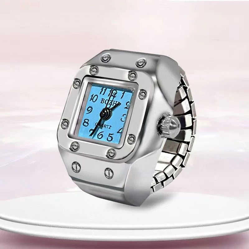 Mini Quartz Finger Ring Watch