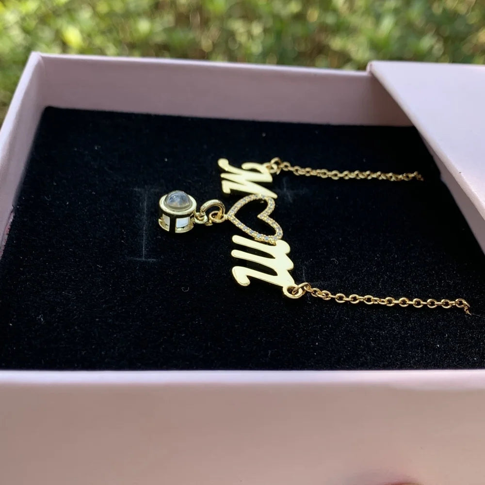 MOM Personalized Photo Necklace