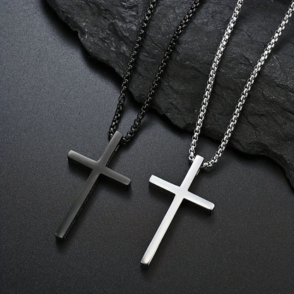 3-Piece Titanium Cross Jewelry Set