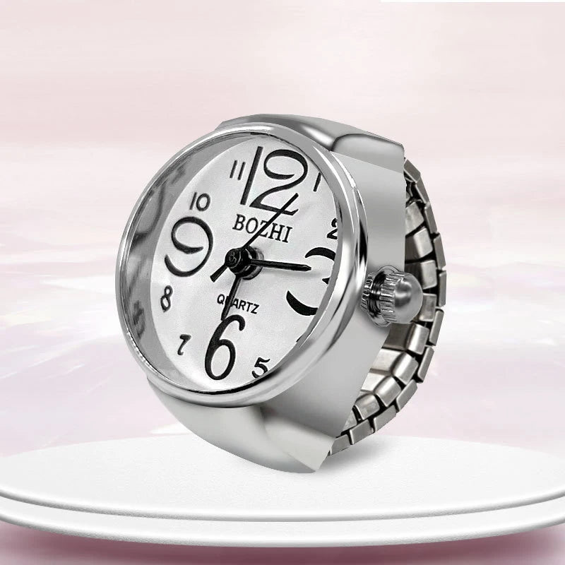 Mini Quartz Finger Ring Watch