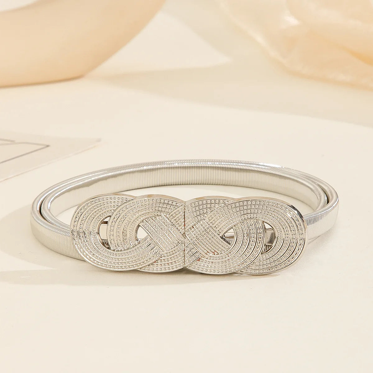 Fashion Elastic Metal Chain Belt for Women