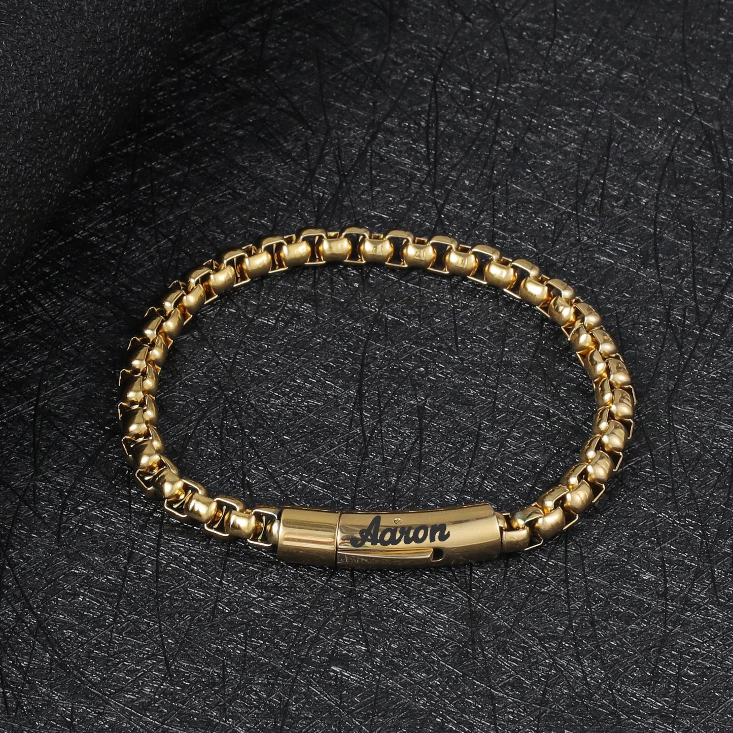 Custom Men's Name Bracelet Stainless Steel Men's Jewelry