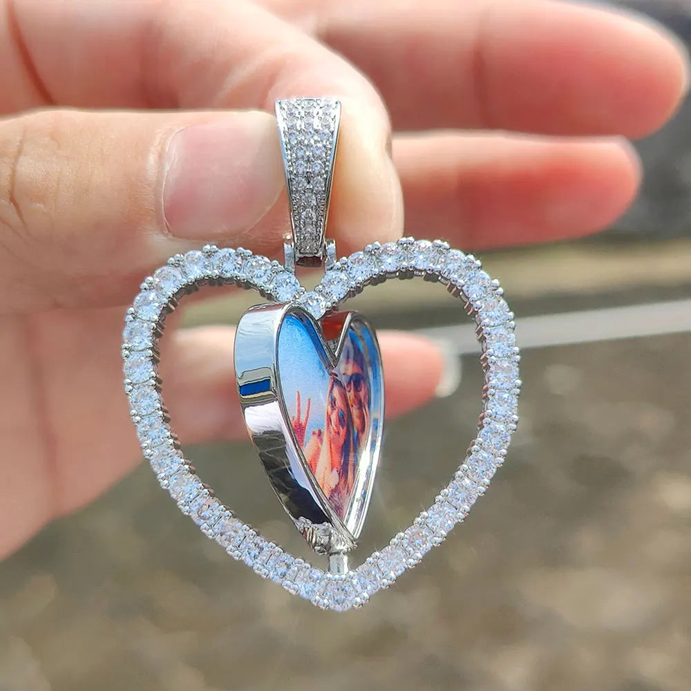 Heart Picture Pendant Necklace