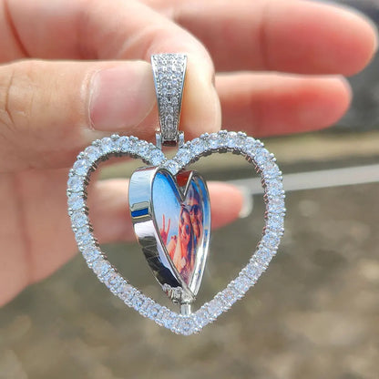 Personalized Photo Necklace - Heart Pendant Jewelry for Women