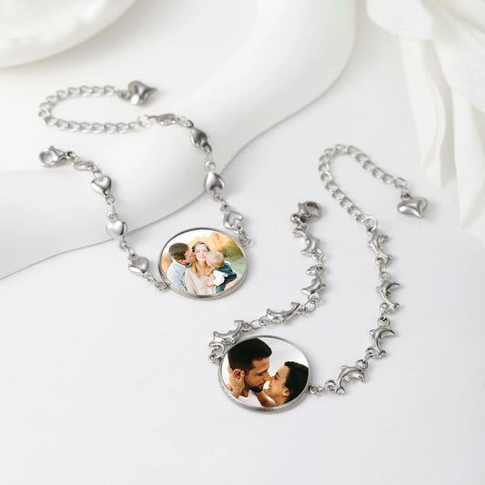 Customizable Photo Round Bracelet