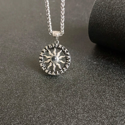 Vintage Sunflower Projection Necklace Custom Photo Pendant