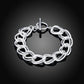 Fine 925 Sterling Silver Solid Chain Bracelet