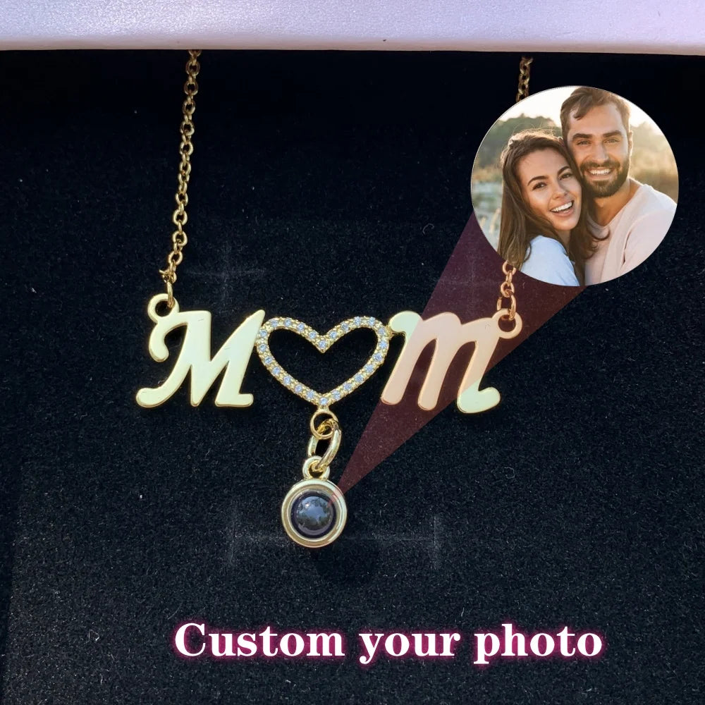 MOM Personalized Photo Necklace