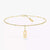 925 Sterling Silver Anklet with Moving Diamonds