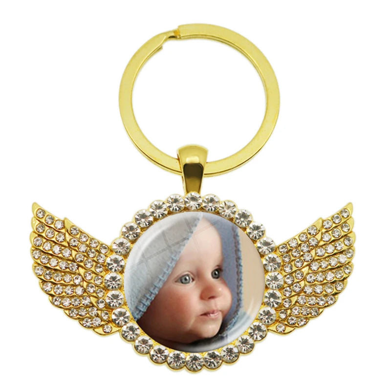 Personalized Photo Keychain – Custom Family Picture Gift for Parents & Loved Ones