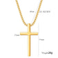 Waterproof Stainless Steel Cross Necklace for Men and Women