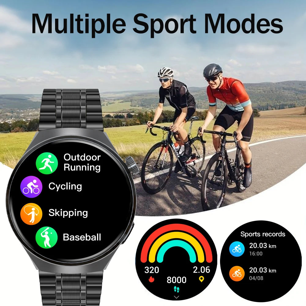 Men’s Smartwatch with Heart Rate & Blood Oxygen Monitor