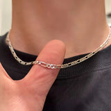 3mm Stainless Steel Figaro Chain Necklace