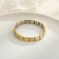 Italian Charm Stainless Steel Elastic Modular Bracelet