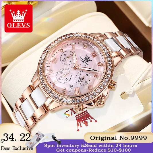 OLEVS 9999 Elegant Women's Luxury Quartz Watch