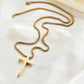 Waterproof Stainless Steel Cross Necklace for Men and Women