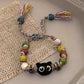 Fashion Luminous Beads Couple Bracelets with Glow-In-The-Dark Cat Charm