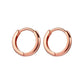 2pcs Gold Color Tiny Hoop Earrings for Women & Men