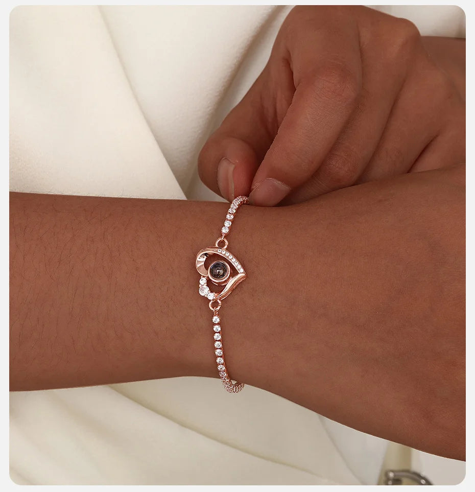 Vnox Custom Photo Projection Bracelet