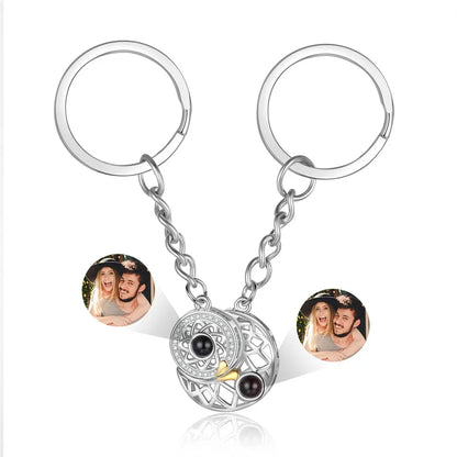 Personalized Custom Sun Moon Photo Projection